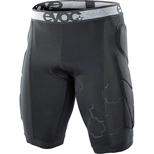 Protective Clothing : Evoc Crash Pants PAD Cycling Shorts, Protective Clothing for Mountain Biking, Road Biking & Cycling Tours (Size: L, Hip Protectors, Padding for Hip, Pelvis & Coccyx, Chamois PAD), Black