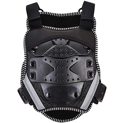 Protective Clothing : HBRT Kids Body Armor, Children Chest Back Spine Protector Vest Cycling Riding Skateboarding Protective Gear Reflective for 5-16 Years