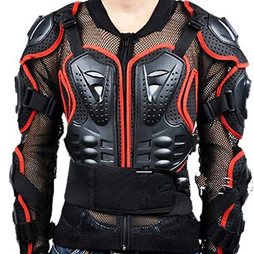 Protective Clothing : HBRT Motorcycle armor, Spine chest protection gear, Cycling shatter-resistant clothing outdoor off-road protective breathable, L