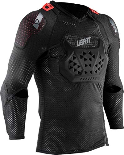 Protective Clothing : Leatt Unisex Protektorenshirt Langarm Airflex Stealth, Schwarz, L, LE-PRT-2007