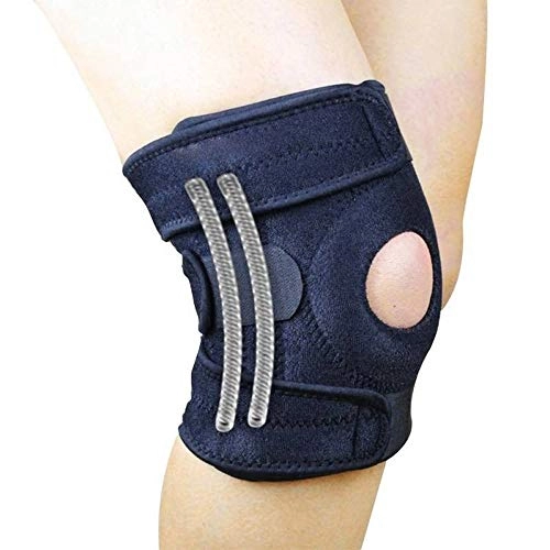 Protective Clothing : LIALISAI 1 Pcs Mountaineering Knee Protector Support Cycling Mountain Bike Sports Safety Knee Brace Black