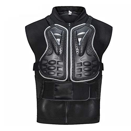 Protective Clothing : LIMX Chest Protector Vest Armor Adults Bicycle Motorcycle Armor Vest Back Protection, Spine Protector Vest Gear Adjustable Sleeveless Cycling Skiing Riding Skateboarding Children Kids, Black, M