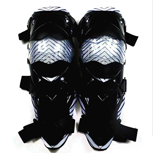 Protective Clothing : LNLW Knee Pads Guard Gear Protective for Biking Breathable Adjustable Motocross MTB Shin Guards Riding Cycling Skating (Color : Black)