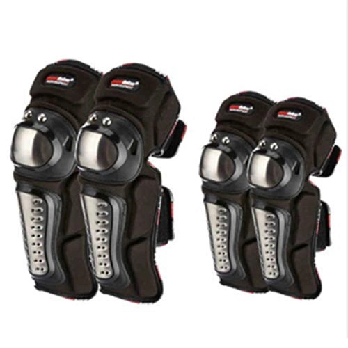 Protective Clothing : LNLW Leg Protector Outdoor Riding Anti-fall Protective Gear Motocross Cycling Guard Armors Set for Skating Skiing Riding-4pcs (Size : One set)