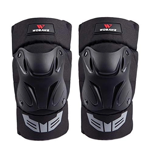Protective Clothing : LNLW Sport Knee / Shin Guards Knee Pads Adult Breathable Adjustable Aramid Fiber Motocross MTB Shin For Riding Cycling Skating (Color : Black)