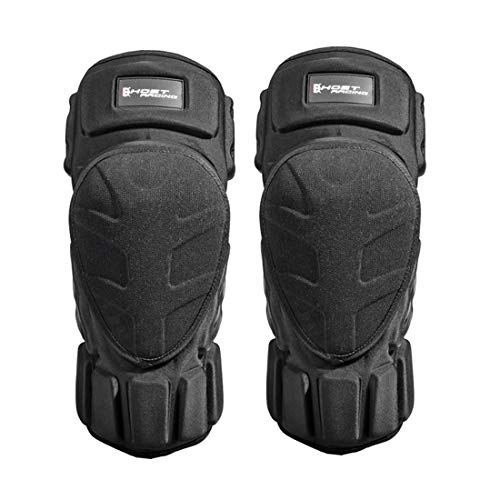 Protective Clothing : LNLW Sport Knee / Shin Guards Knee Pads Outdoor Riding Anti-fall Protective Gear Motocross Cycling Protector Guard Armors Set for Skating Skiing (Color : Black)