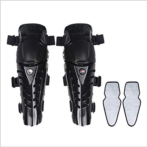 Protective Clothing : LNLW Sport Knee / Shin Guards Skating Knee Pads Adult Breathable Adjustable Aramid Fiber Motocross MTB Shin for Riding Cycling (Color : Black)