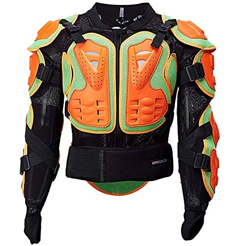 Protective Clothing : Motorcycle Armor Jacket Full Body Professional Mountain Cycling Skating Snowboarding Spine Protector Guard Shirt Jacket Travel General Purpose, XXXL