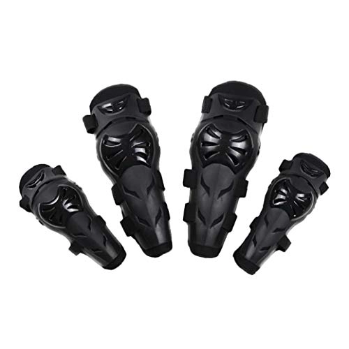 Protective Clothing : Mountain Bike Knee Pads Elbow Pads Set Cycling Protective Gear Set Elbow Knee Protective Safety Pad Guard for Skating Cycling Bike Rollerblading Scooter Black 1Set