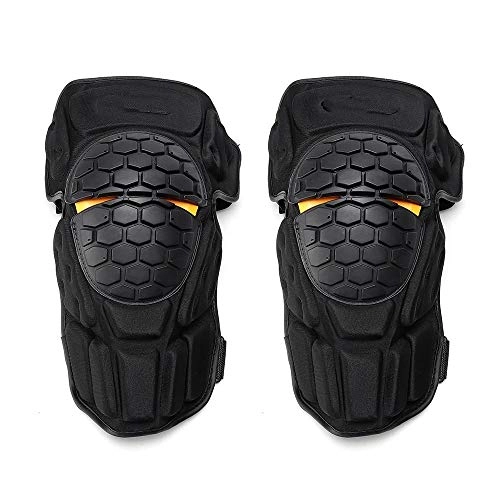 Protective Clothing : MxZas Knee Pads Non-slip Outdoor Sports Motorcycle Knee Pad Motocross Summer Breathable Protective Gears (Color : Black, Size : One size)
