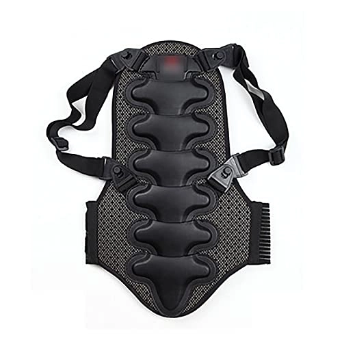 Protective Clothing : OMVOVSO Protective equipment used for motorcycles, snowboards, ladies and gentlemen back protection, adjustable elastic shoulder strap, black, different sizes, Black