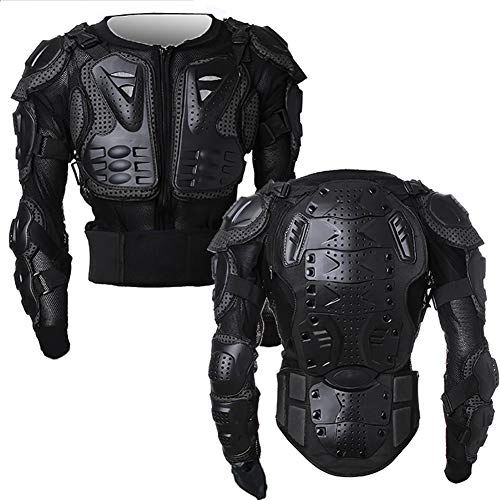 Protective Clothing : Phciy Motorbike Full Body Armor, Street Sport Motocross Guard MTB Racing Shirt Jacket Protector for Mountain Cycling Skating Snowboarding Spine, Black, M