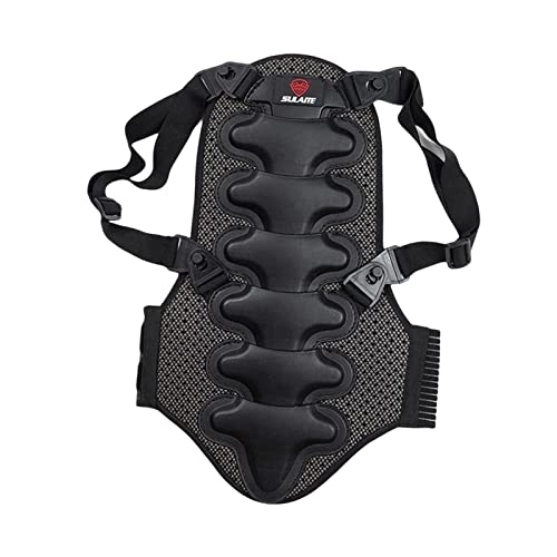 Protective Clothing : Ronyme Back Protector Detachable Cushion Protective Gear for Motorbike Mountain Bike Unisex Adult, L