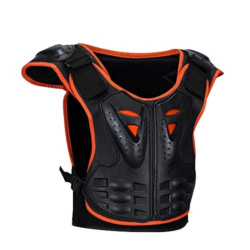 Protective Clothing : XuZeLii Chest Back Protector Children's Skating Back Protector Night Reflective Armor Children Riding Armor Clothing (Size : L)