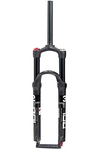 Mountainbike Gabeln : 27, 5 Zoll MTB Fahrradgabel Dual Air Red Fahrrad Vorderradaufhängung Gerades Rohr für Fahrradzubehör