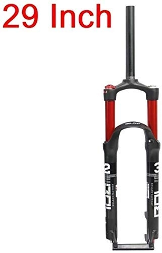 Mountainbike Gabeln : Fahrrad-Federgabel, Doppelluftkammer Achselkontrolle Hub 100mm Aluminiumlegierung MTB Federwegs Fahrradzubehör FDWFN (Color : A)
