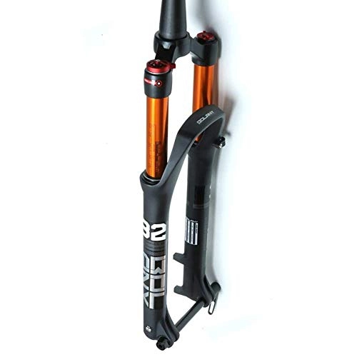 Mountainbike Gabeln : HUANGB Cone Bike Suspension Gabel 26 27 5 29 In MTB Magnesiumlegierung Scheibenbremse 15mm Achse Schulter Fernbedienung 100mm, A-26inch