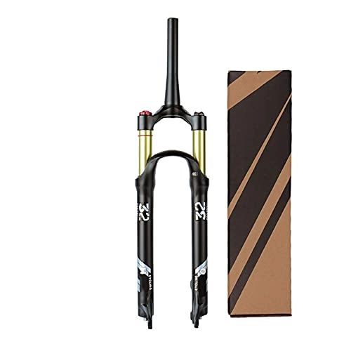 Mountainbike Gabeln : hyywmgx 27, 5 Zoll MTB Federgabel, Tapered Tube 1-1 / 2" Fahrrad Stoßdämpfer Vordergabel Remote Lockout Federweg 120mm (Shoulder Lock B)