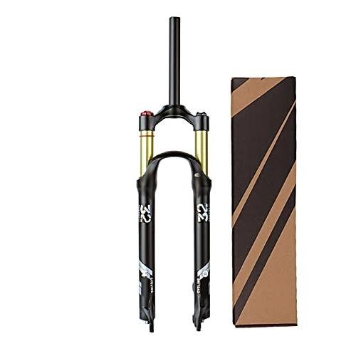 Mountainbike Gabeln : hyywmgx 27, 5 Zoll MTB Federgabel, Tapered Tube 1-1 / 2" Fahrrad Stoßdämpfer Vorderradgabel Remote Lockout Federweg 120mm (Shoulder Lock A)
