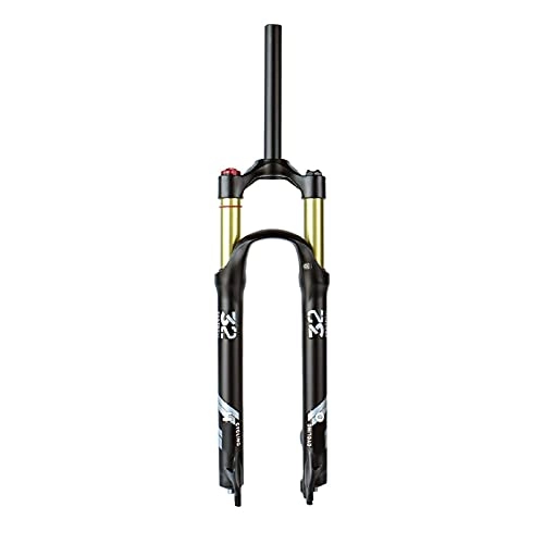Mountainbike Gabeln : hyywmgx 29 Zoll MTB Federgabel, gerades Rohr 1-1 / 8" 26 27.5” Fahrrad Luftstoßdämpfer Vorderradgabel Federweg 120mm (Shoulder Lock a)