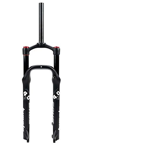 Mountainbike Gabeln : KLD MTB Suspension Snow air Fork 26 inch Alloy aluninum Magnesium fit 26 * 4.0 tire Snow Fat Bike Fork Travel 100mm Shock Absorber Open File 135mm (Manual Lockout)