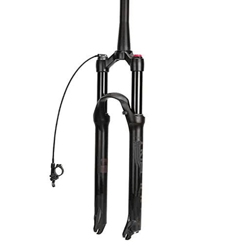 Mountainbike Gabeln : N&I Mountain Bicycle Suspension Forks 26 / 27.5 / 29 Inch MTB Bike Front Fork with Damping Adjust Air Pressure Straight Tube (Cone Tube) Remote Lockout 100Mm Travel 28.6Mm