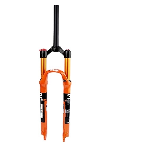 Mountainbike Gabeln : SHENYI MTB-Fahrradgabel Luftfederung 26 / 27, 5 / 29 Zoll Mountain 100 mm gerade konische Scheibenbremse for Fahrradzubehör (Color : 26 Straight Manual)