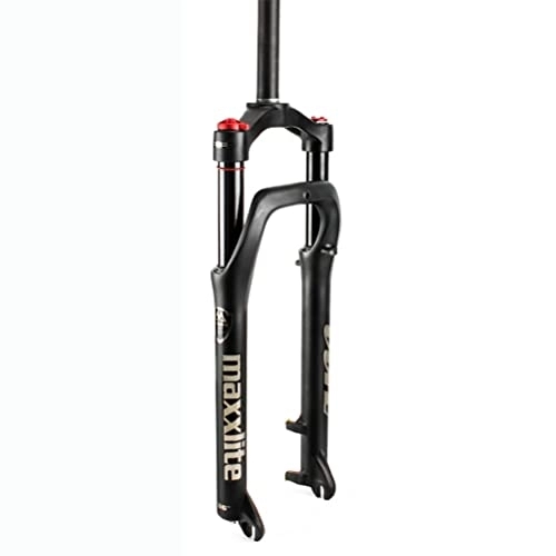 Mountainbike Gabeln : WRNM Vordergabel MTB Fahrradfeder Gabel 20 Zoll Aluminiumlegierung Fahrradabsorber Steerer Luftgabel Federweg 140mm Mountainbike Gabeln (Color : Black, Size : 20inch)
