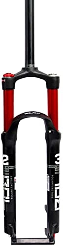 Mountainbike Gabeln : WXFCAS Fahrradfederung Gabel 26 / 27, 5 / 29 in Mountainbike Gabel Luftdämpfung MTB gerade 1-1 / 8 (Color : Red, Size : 27.5in)