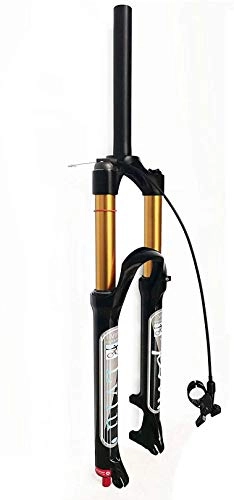 Mountainbike Gabeln : XLYYHZ 26 27.5 29 Inch Mountain Bike MTB Suspension Air Fork, 120mm Travel Rebound Adjust Bicycle Front Forks for 1.5-2.45" Tire (Color : Straight-Remote Lock Out, Size : 27.5 inch)