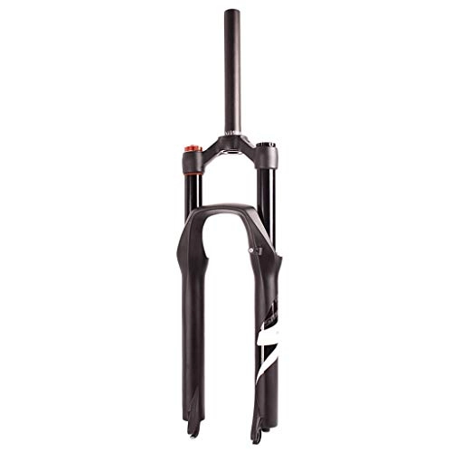 Mountainbike Gabeln : ZCXBHD 26 27.5 29"MTB Bike Federgabel XC Air Spring gerades Rohr 1-1 / 8" (LO) Reise 140mm Scheibenbremse Achse 9 mm QR-Fahrrad-Frontgabel (Color : White, Size : 29in Shoulder Control)