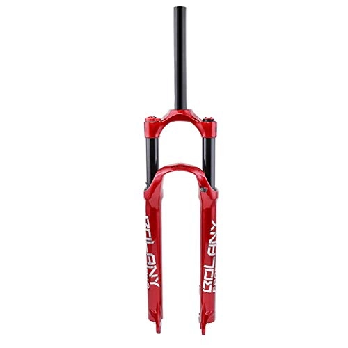 Mountainbike Gabeln : ZNND Mountainbike Federgabel, 26 Zoll 1-1 / 8" Leicht Aluminiumlegierung Gerades Rohr MTB Schulterkontrolle Federweg 120mm (Color : Red, Size : 29 inch)