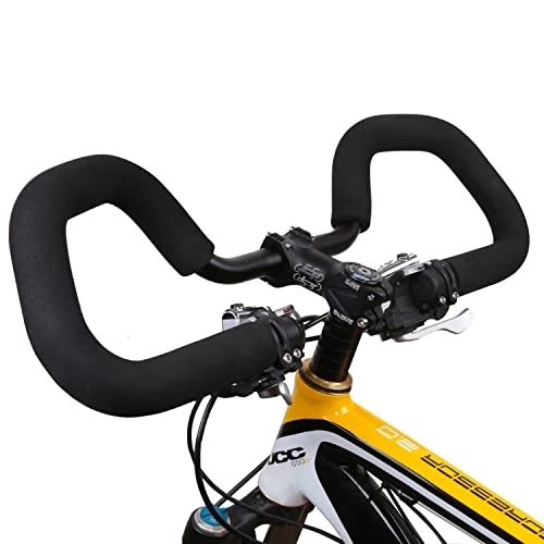 Mountainbike-Lenker : Aoligei Fahrradlenker MTB Lenker, Butterfly-Fahrrad Lenker Aluminiumlegierung Mountainbike Lenker mit Lenkerschwamm, 25.4mm / 31.8mm, für Rennrad MTB (31.8mm)