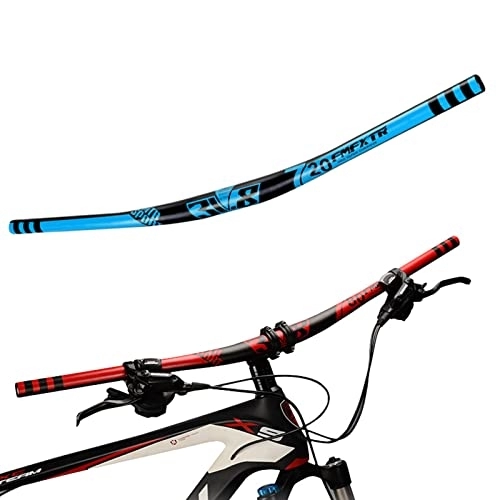Mountainbike-Lenker : Fahrradlenker MTB Lenker 31, 8 Mm Downhill Lenker Aluminiumlegierung Lenker 3K Matt für Mountainbike Rennrad Rennrad Riser Lenker, Blue, 780mm / 31inch