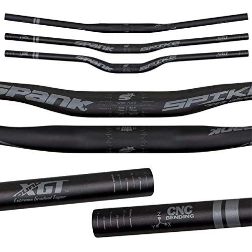 Mountainbike-Lenker : Spank Spike 777 mm Freeride Bearclaw Signature VIBROCORE MTB Lenker Unisex Erwachsene, Black / Grey, 777mm