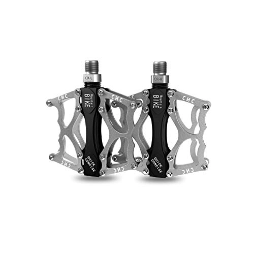 Mountainbike-Pedales : 8haowenju Mountain Bike Pedale, Ultra Strong Bunte CNC-gefrste 9 / 16"Cycling Sealed 2 / 3 Bearing Pedale, Hohe Qualitt (Color : Silver (2 Bearings))