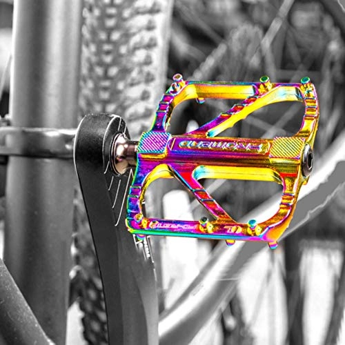 Mountainbike-Pedales : ampusanal Fahrradpedale Mountainbike MTB Fahrradpedale Aluminiumlegierung Ultraleichte Fahrradpedale rutschfeste Fahrrad Plattform Flache Pedale für Rennrad Citybike EBike MTB Fahrrad eco Friendly