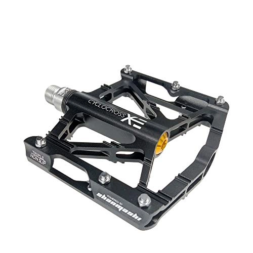 Mountainbike-Pedales : Anmy Fahrradpedale Ultra Light Mountain Bike Pedal 3 Lager Aluminiumlegierung-Fahrrad-Pedal for Stadt Commuting (Color : Black, Size : One Size)
