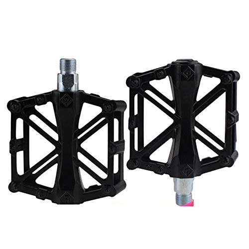 Mountainbike-Pedales : Bicycle pedal aluminum alloy Pelin pedal mountain bike bearing pedal-Upgraded black