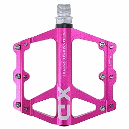 Mountainbike-Pedales : BREWIX Fahrrad, Mountainbike, Aluminium, rutschfest, langlebig, versiegelte Lagerachse for Mountainbike, Rennrad Pedale (Color : Pink)