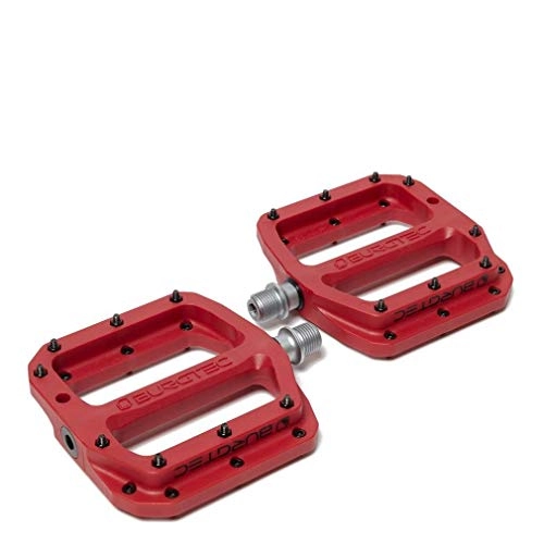Mountainbike-Pedales : Burgtec Penthouse MK4 Composite Flat Pedal Race Red