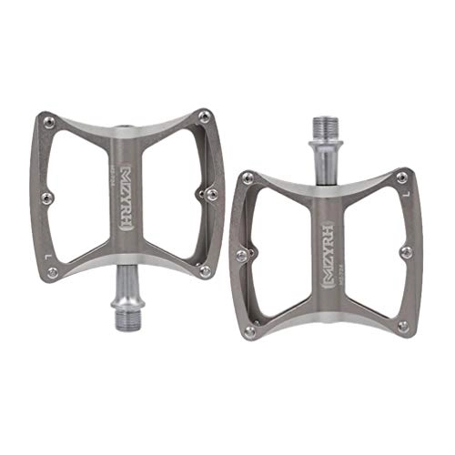 Mountainbike-Pedales : CLISPEED 1 Paar Fahrradpedale aus Aluminiumlegierung für Ersatzteile für Mountainbike-Rennräder (Silber)