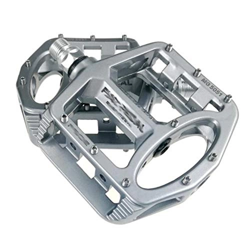 Mountainbike-Pedales : DASGF Magnesium Alloy Fahrradfahrrad-Pedale, Mountainbike-Pedale Leichtgewicht Antiskid Durable Mountain Bike Pedal Sealed Bearings Pedals Road Bike Hybrid Pedals fr BMX MTB Cycling, Gray