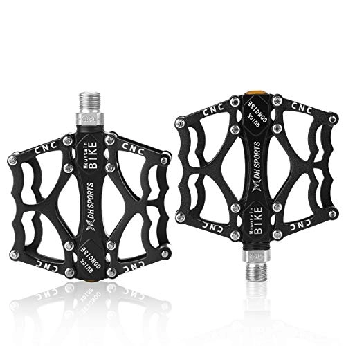 Mountainbike-Pedales : FancyWhoop Bicycle Pedals Mountain Bike Road Bike Pedals with Ultralight Aluminium Alloy Platform Non-Slip Trekking Pedals with Axle Diameter 9 / 16 Inch MTB