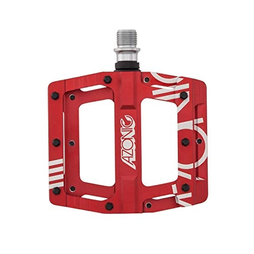 Mountainbike-Pedales : Flat Pedal AMX red