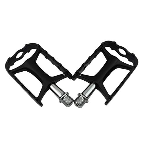 Mountainbike-Pedales : FQCD Mountainbike Flat Pedals Aluminiumlegierung Fahrradpedale, geringes Gewicht und dünne Plattform (Color : Black)