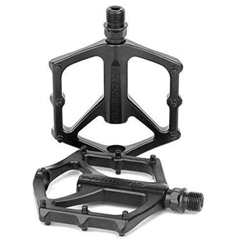 Mountainbike-Pedales : Gneric YMYGBH Fahrradpedale Mountainbike Mountain Bike Pedal leichte Aluminiumlegierung Lager Pedale for BMX-Straße MTB Fahrrad (Color : Black)