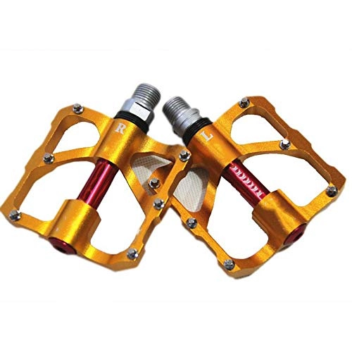 Mountainbike-Pedales : HLLXKA Universal Ultra Light Aluminum Alloy Bicycle Pedal for Mountain Bike Road Vehicle Steel Bearing Pedal Bike Parts