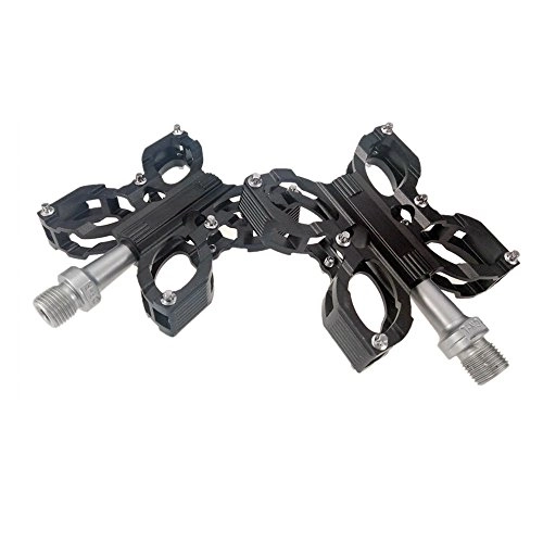 Mountainbike-Pedales : HXsports Bicycle Pedal, Aluminum Pedal, Bearing Pedal, Easy to Install Pedal, CNC Bearing Bicycle pedalsmit pedalen, Fahrrad, Schmetterlinge, Pedale, Mountain - Bikes, Pedale und Pedale, Schwarz