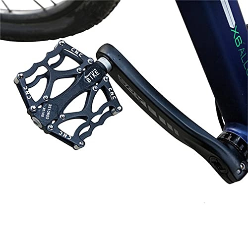 Mountainbike-Pedales : Leichte Aluminiumlegierung Mountainbike-pedal, Cnc-chrom-molybdän-stahl-achse Ultraleichter Fahrradpedal, Pedal Anti-skid-pin-design, Geeignet Für Mountainbike / City Bike / Rennrad (rot / (Color:D.)